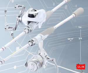 Sleek modern fishing rod and reel set designed for performance and versatility in fishing.